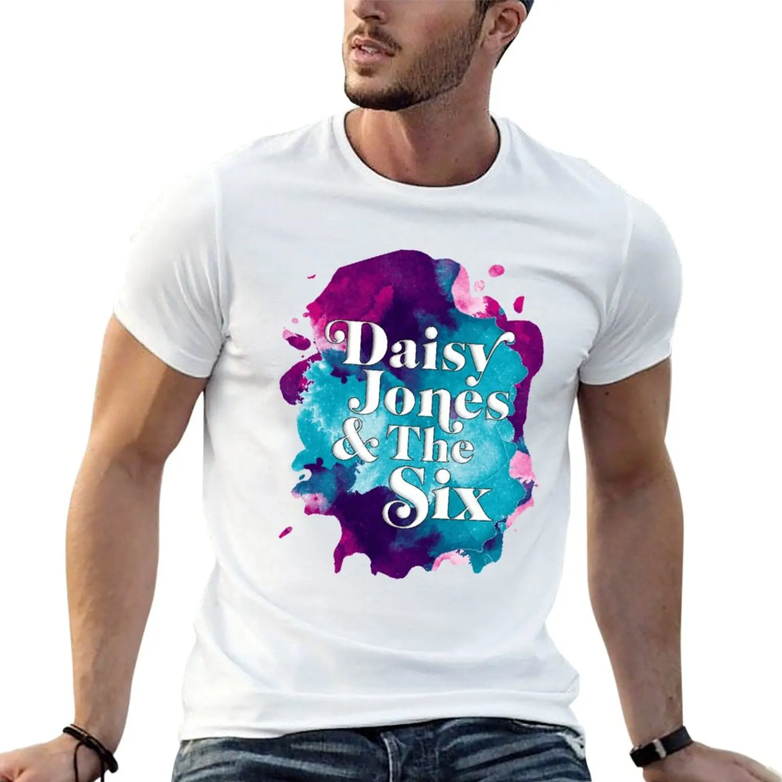 Daisy Jones and The Six Colour Retro T-Shirt Work Wear Simple Tee Shirt