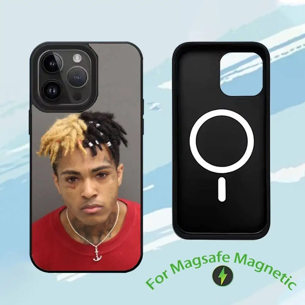 Чехол для телефона Rapper X-XXX-TentacionS для iPhone 17, 16, 15,14,13,12,11, Plus, Pro, Max, чехол для беспроводной зарядки Magsafe