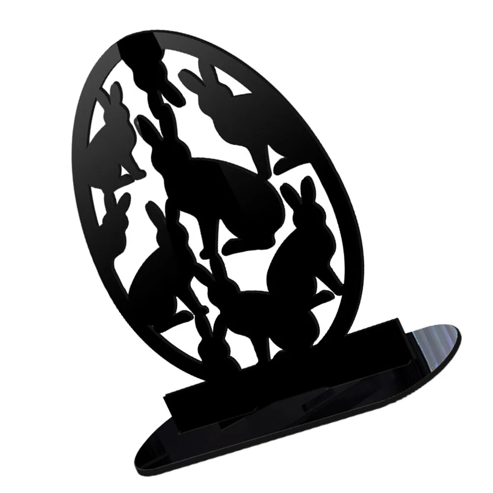

Acrylic Rabbit naments Easter Bunny Table Signs Decorative Figurines for Party Home Desktop Crafts Festive Atmosphere Lifelike