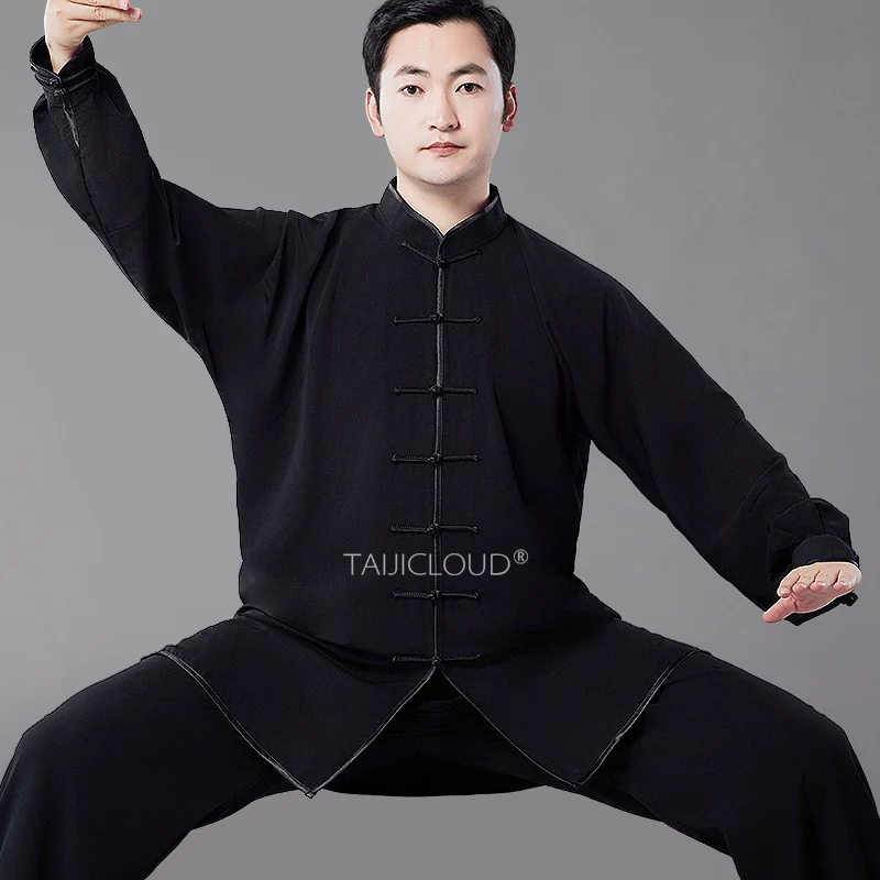 

Tai Chi Uniform for Men & Women - Ba Duan Jin/Wushu Performance Training Suit with Elastic Waist & Competition Design