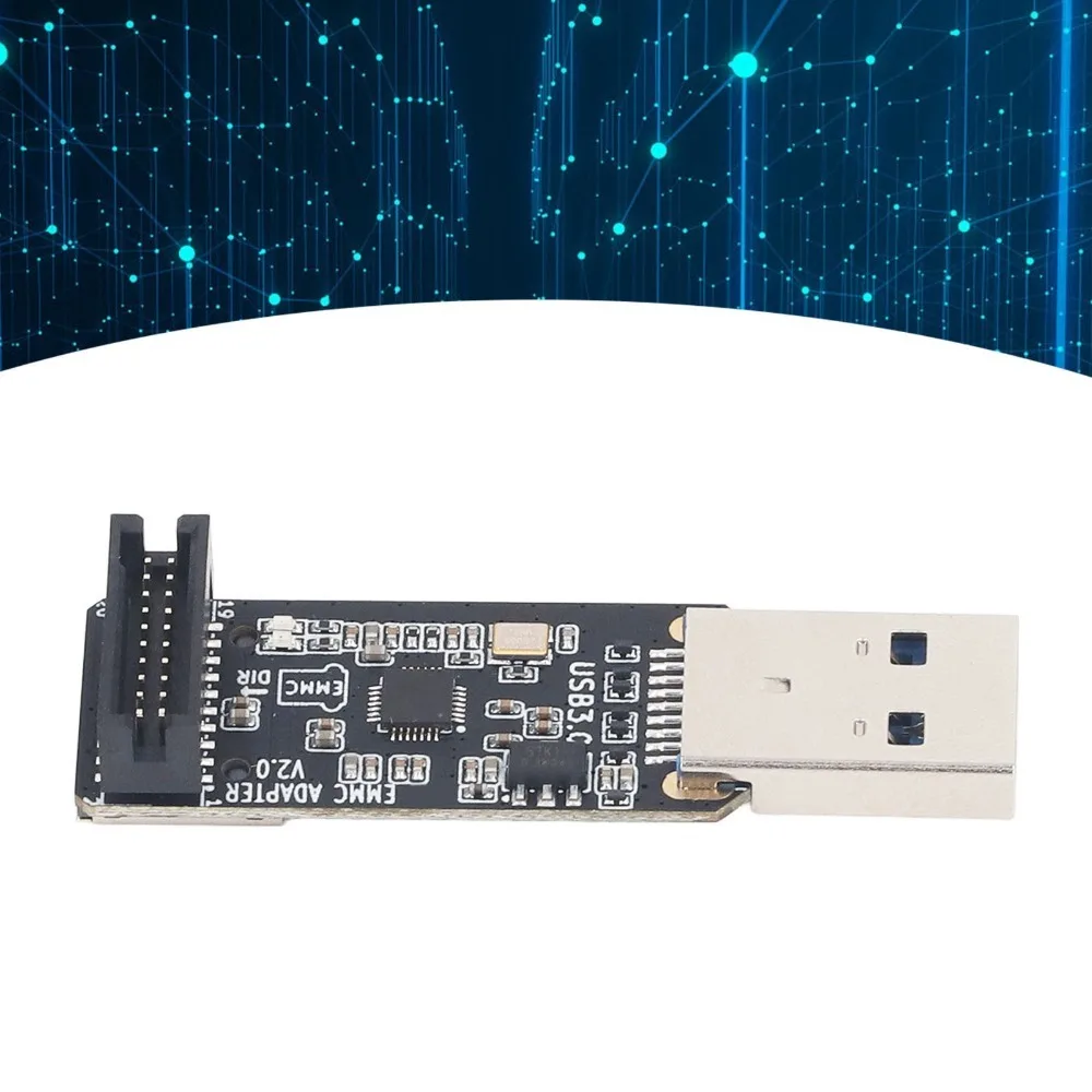 USB 3.0 Interface EMMC Adapter TF Card Support V2 Version Card Reader Module Plug And Play Memory Card Reader Module