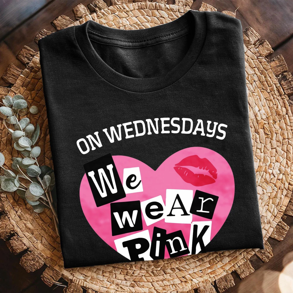 On Wednesdays We Wear Pink Shirt Breast Cancer Awareness Tee Pink Wednesday Sweatshirt Cancer Warrior T-Shirt Pink Ribbon Tee view 6