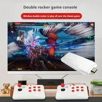 Consola de videojuegos Retro X6, 2,4G, inalámbrica, 4K, HD, doble balancín, 64GB, 15000 juegos Retro integrados para jugar, regalo para niños
