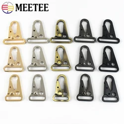 4/10Pcs Metal Strap Buckles Trigger Snap Hook 20-38mm Keychain Webbing Chain Clasp Dog Collar Clips Carabiner Leather Hardware