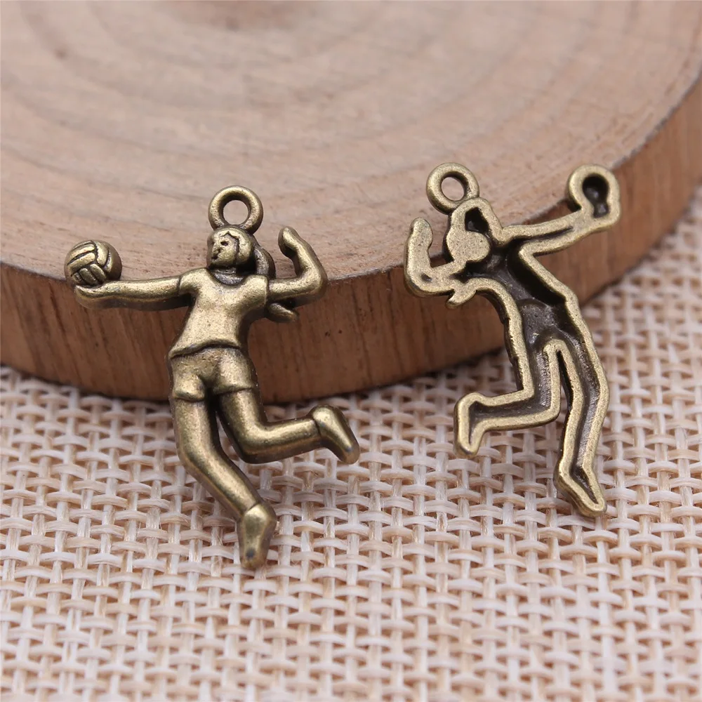 

20pcs 22*14mm Sport Charms Volleyball Charms For Jewelry Making Pendants DIY Crafts Making Findings