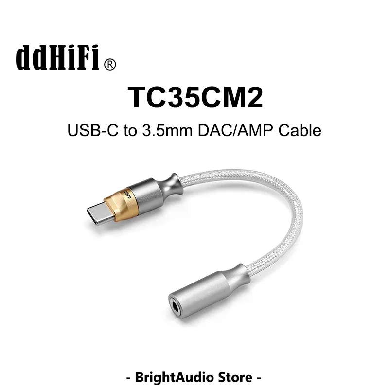 

DD ddHiFi TC35CM2 USB DAC AMP USB-C на аудиокабель Hi-Res 3,5 мм Высококачественный адаптер декодирования без потерь PCM384 DSD скрывает