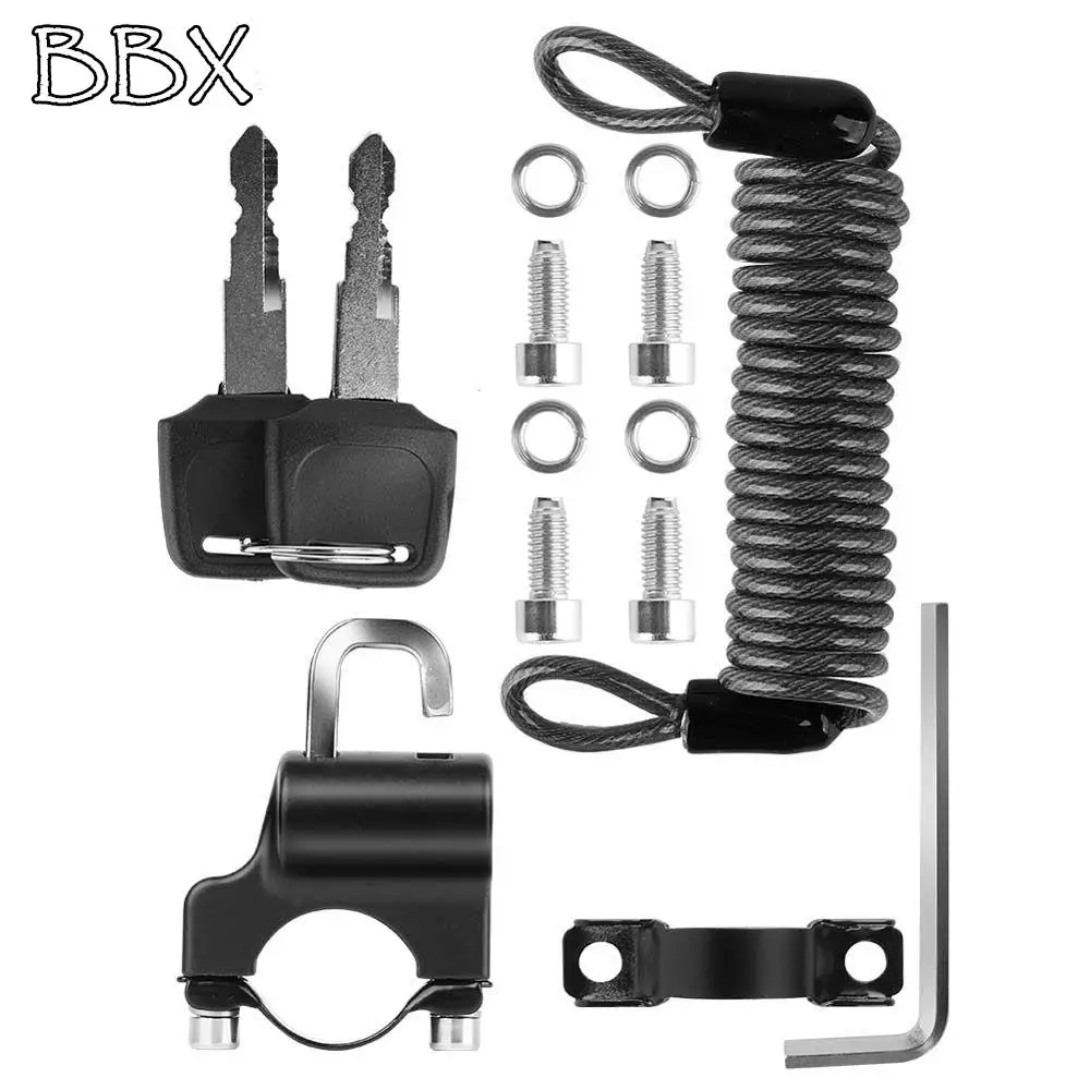 

Security Mountain Bike Scooter Cycling Dirt Bike Security Cable Lock Bike Rope Padlock Mini Bicycle Lock Helmet Wire Rope Lock