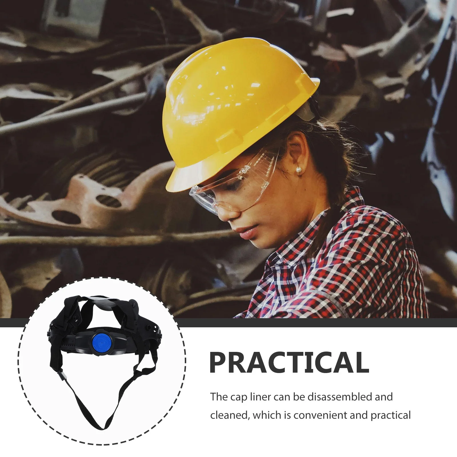 بطانة قبعة صلبة حزام الذقن غطاء أمان البناء العالمي حافة الحرس الملحقات البلاستيكية #3