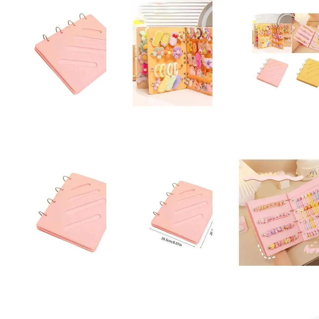 

Foldable Portable Hair Clip Organizers Felt Texture Great for Home and Travel