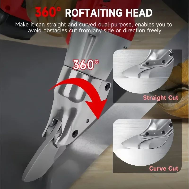 Milwaukee 2 Variable Speed with LED Light Cordless Sheet Metal Cutter Brushless Metal Shears Electric Iron Scissor Power Tools