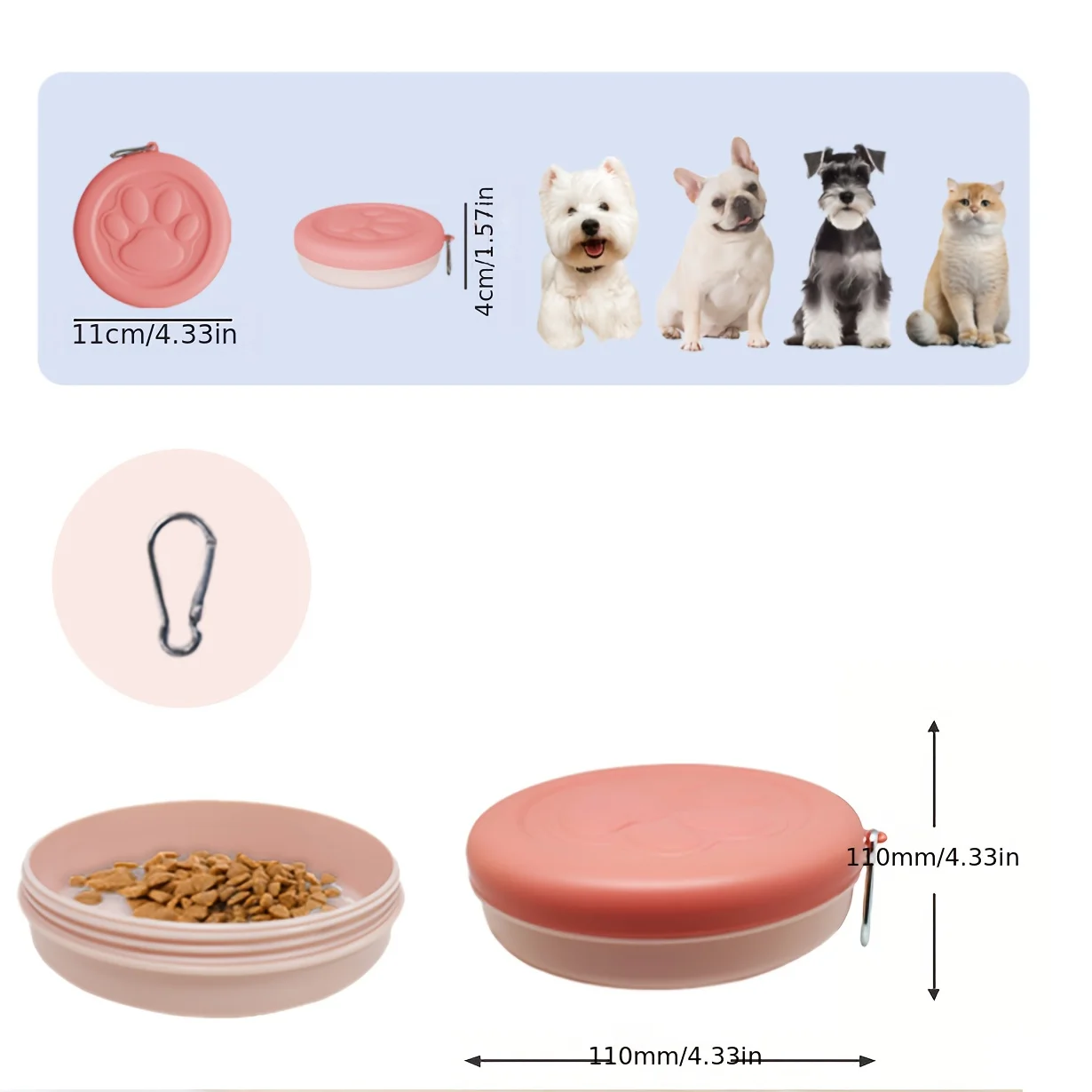 Thumbnail 2 - #18 Latest Dog Travel Food Bowls Offers