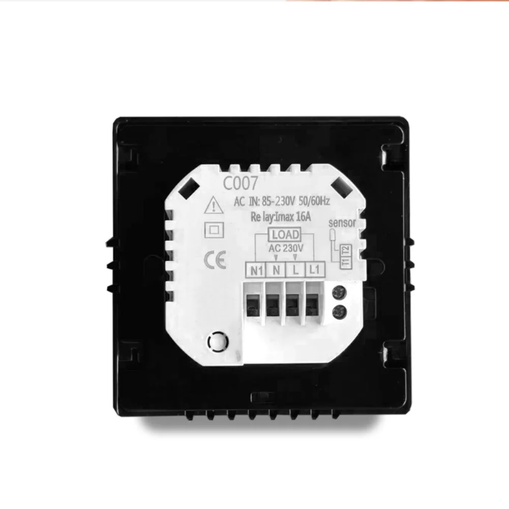 For Alexa Programmable Thermostat Voice Control Thermostat Black Programmable Floor Heating Thermostat Multi-room Support
