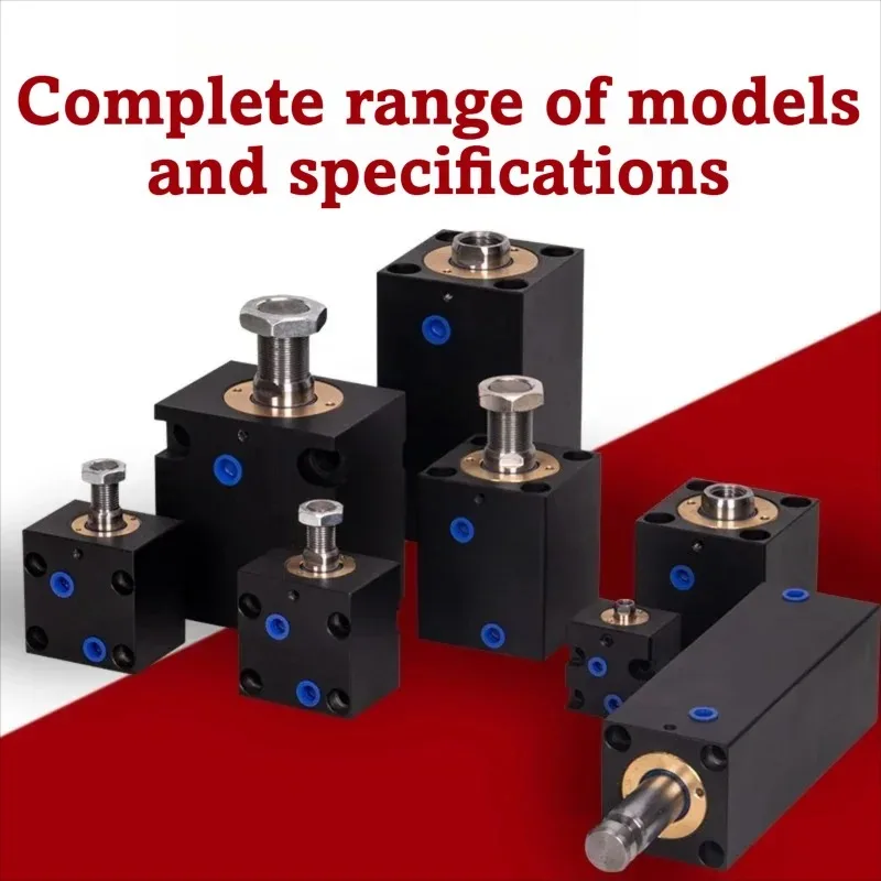 Square Thin Hydraulic Cylinder Compact Size Bore 20mm to 80mm Stroke 10mm to 100mm With Internal Or External Thread