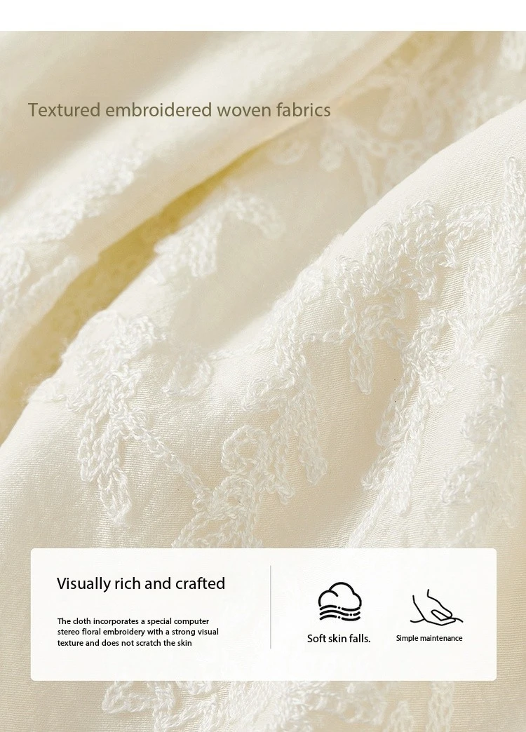 SENTUBILA Damen Sommerkleid 2026 Elegantes Damen-Sommerkleid mit Stickerei Ärmellos Urlaubskleid Langes Kleid für Frauen 151L58207 – Detail 15