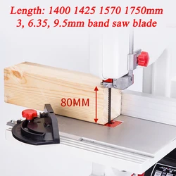 3 pezzi 1400 1425 1570 lame per seghe a nastro da 1750mm. Larghezza 3 6.35 9.5mm lama per sega a nastro per la lavorazione del legno utilizzare per Einhell Makita Metabo Scheppach