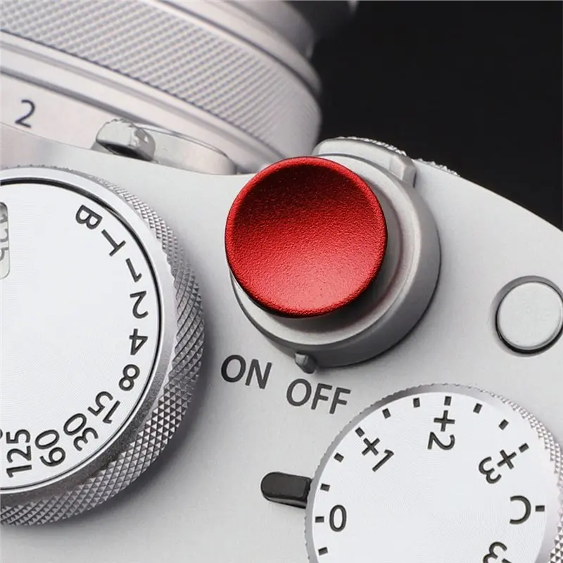A23F-Red Concave Camera Shutter Release Button For Leica Camera Shutter Release Button