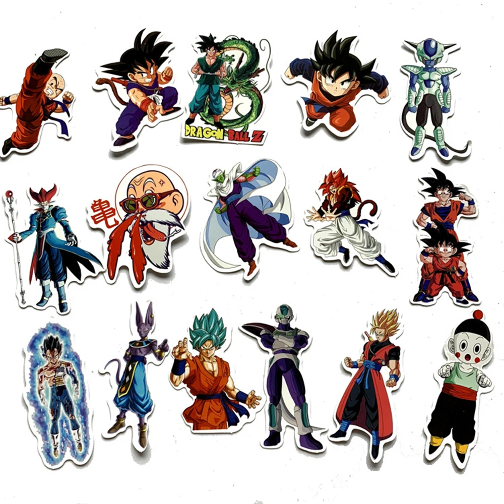 10/30/50/100PCS Anime Dragon Ball Son Goku Stickers Graffiti Kids Decal Toy DIY Skateboard Laptop Water Bottle Phone Fridge Gift