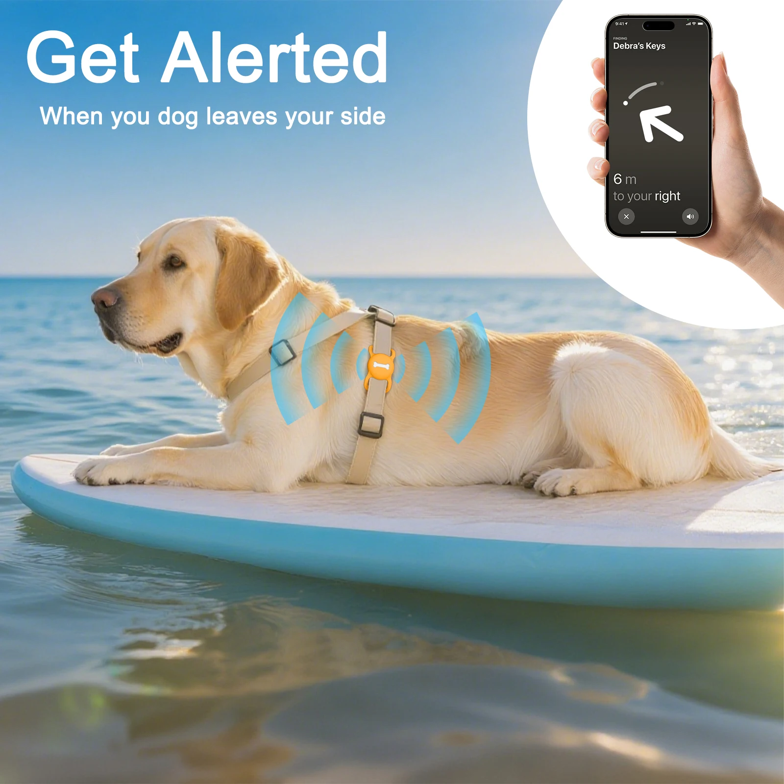 Silicone Protective Sleeve for Apple Airtags Pet Dog Cat Positioning Tracker Collar Cover For AirTag Anti-lost Protective Case view 5