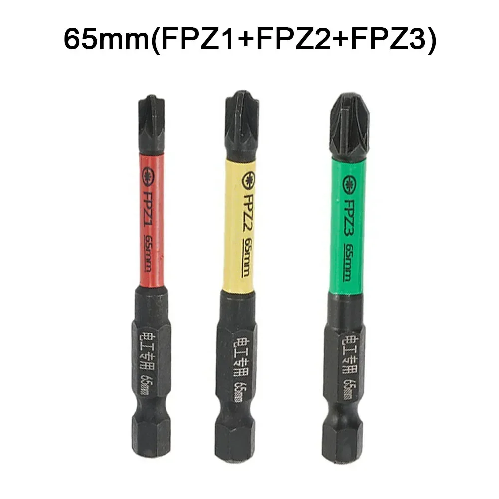 Imagem -03 - Cross Screwdriver Bit Batch Head Nutdrivers 65 mm Fenda Especial Interruptor de Soquete Ferramentas Manuais Fpz1 Fpz2 Fpz3 Pcs