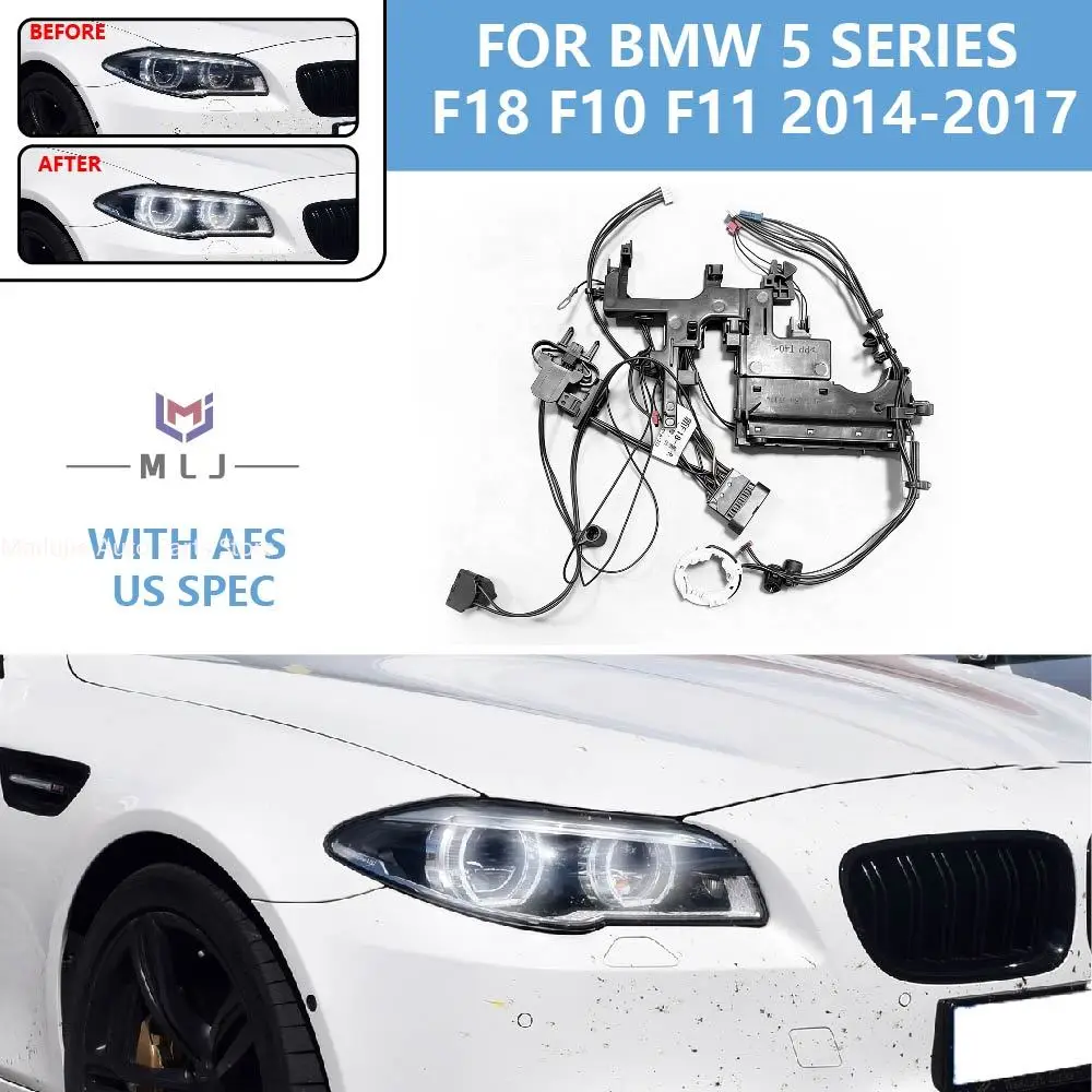 For BMW 5 Series F10 F18 523 525 528 535 530 2014 2015 2016 2017 LED With AFS Headlight Car Accessories Harness Internal Wiring
