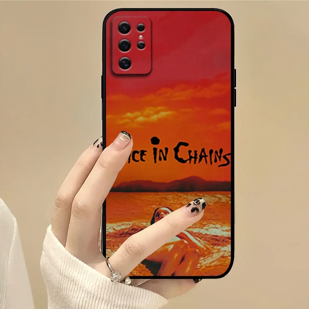 

Rock Band A-Alice In C-Chains Phone Case For Samsung S22 S23 A73 A72 A71 A54 A53 E ULTRA Color Soft Shell