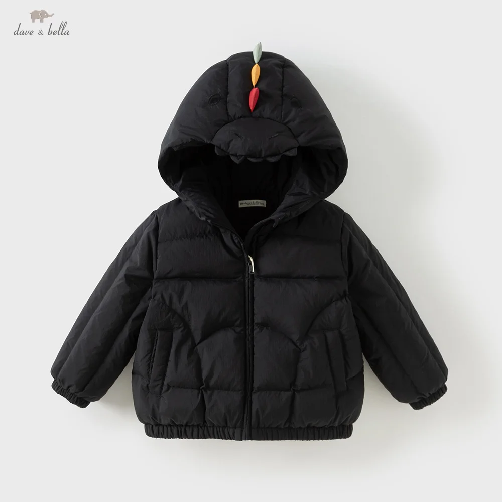 

Dave Bella Boys' Down Jacket Winter Clothing Children's Dinosaur Baby Trendy White Duck Down Coat Kids' Outing Top DB4254194