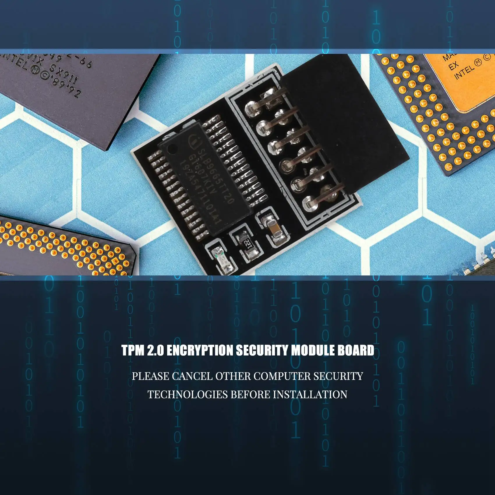 TPM 2.0 Encryption Security Module, cartão remoto, LPC-12PIN Módulo para GIGABYTE 12PIN LPC TPM2.0 LPC 12 Pin Security Module