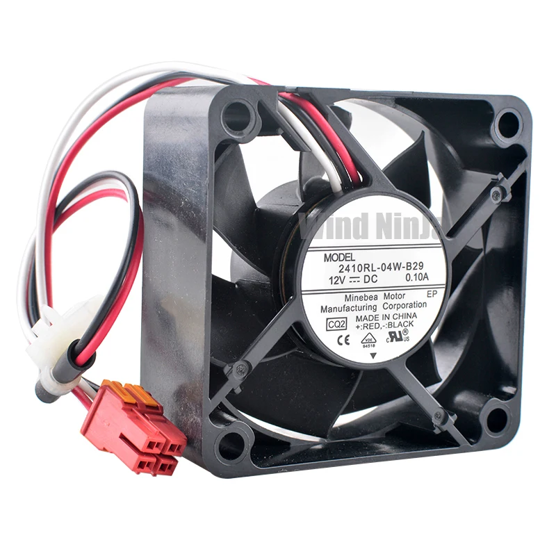 2410RL-04W-B29 6cm 60mm fan 60x60x25mm DC12V 0.10A Double ball bearing cooling fan for washing machines