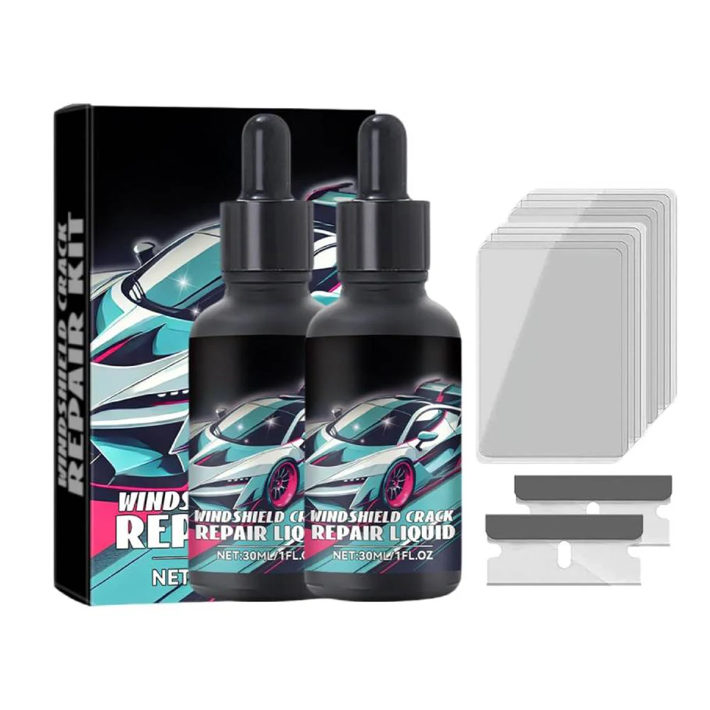 طقم تصليح رقاقة الزجاج الأمامي إصلاح الزجاج السريع السائل إصلاح زجاج السيارة الغراء الزجاج الأمامي طقم إزالة الخدوش أداة إصلاح زجاج السيارة #5