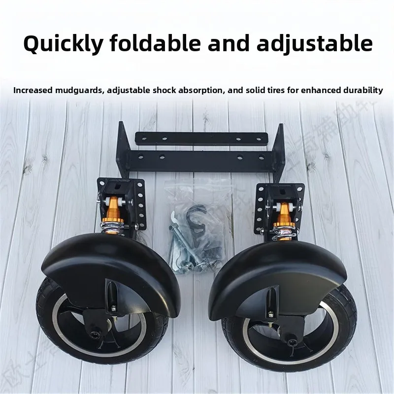 Auto Retractable Training Wheels for Electric Scooter Balance Support Stability Riding Safety