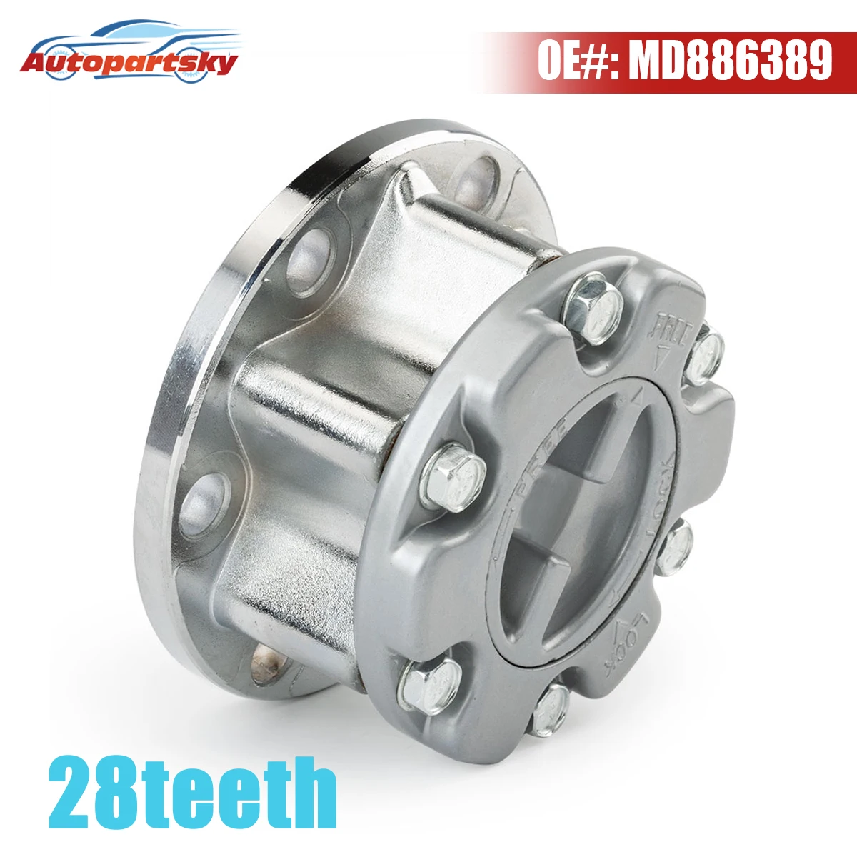 

MD886389 28 Teeth Free Wheel Bearing Hub Lock For MITSUBISHI Pajero Montero 1990 1991 1992 1993 1995 1996 1997 1998 1999 2000