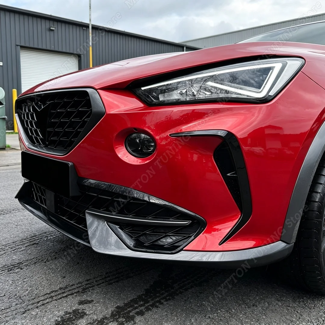 Für Cupra Formentor MK1 TSI VZ VZ3 E-Hybrid 2020-2024 Pre-LCI Frontstoßstange Lufteinlass-Canards Spoiler Splitter Seitenmesser Karosserie-Kit – Detail 5