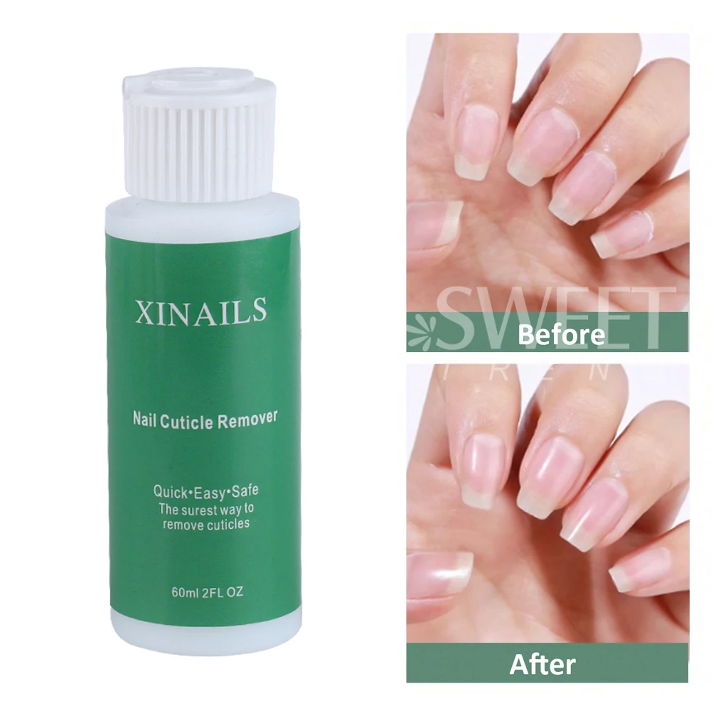 60ml 큐티클 리무버 젤 전문가용 큐티클 부드럽게 제거 네일 죽은 피부 제거 매니큐어 젤 폴리쉬 네일 리페어 케어 도구