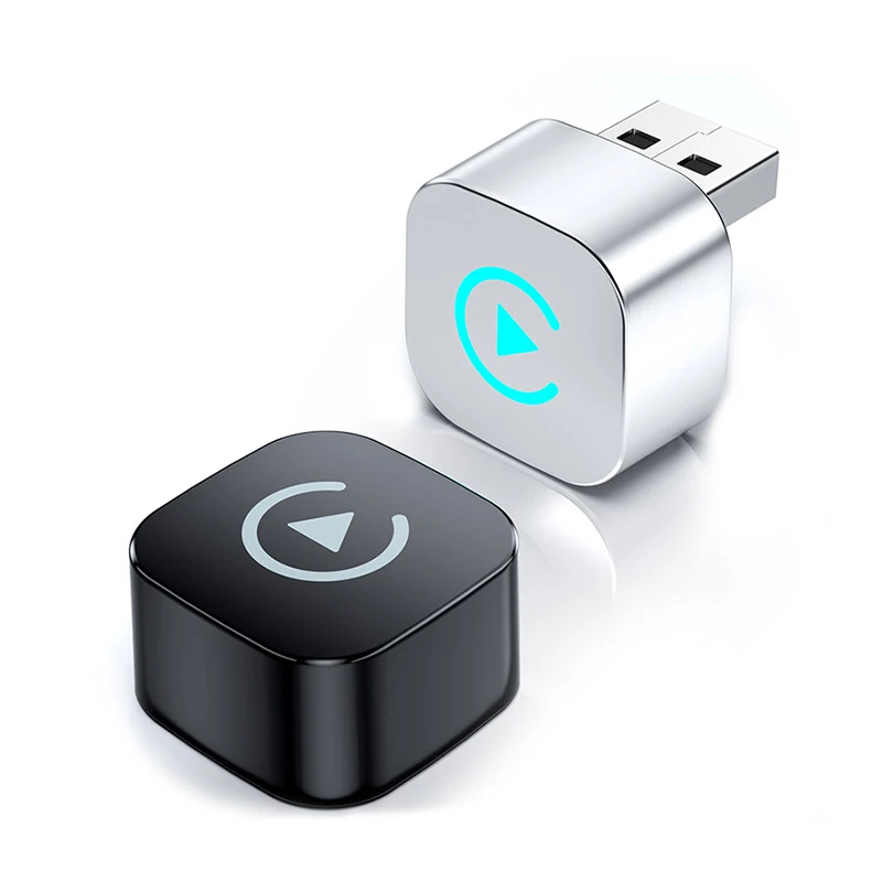 Wireless Carplay Adapter With Alarm Light For IPhone Android Auto 2in1 Wired To Wireless AI Box USB Connection For Truck Vehicle