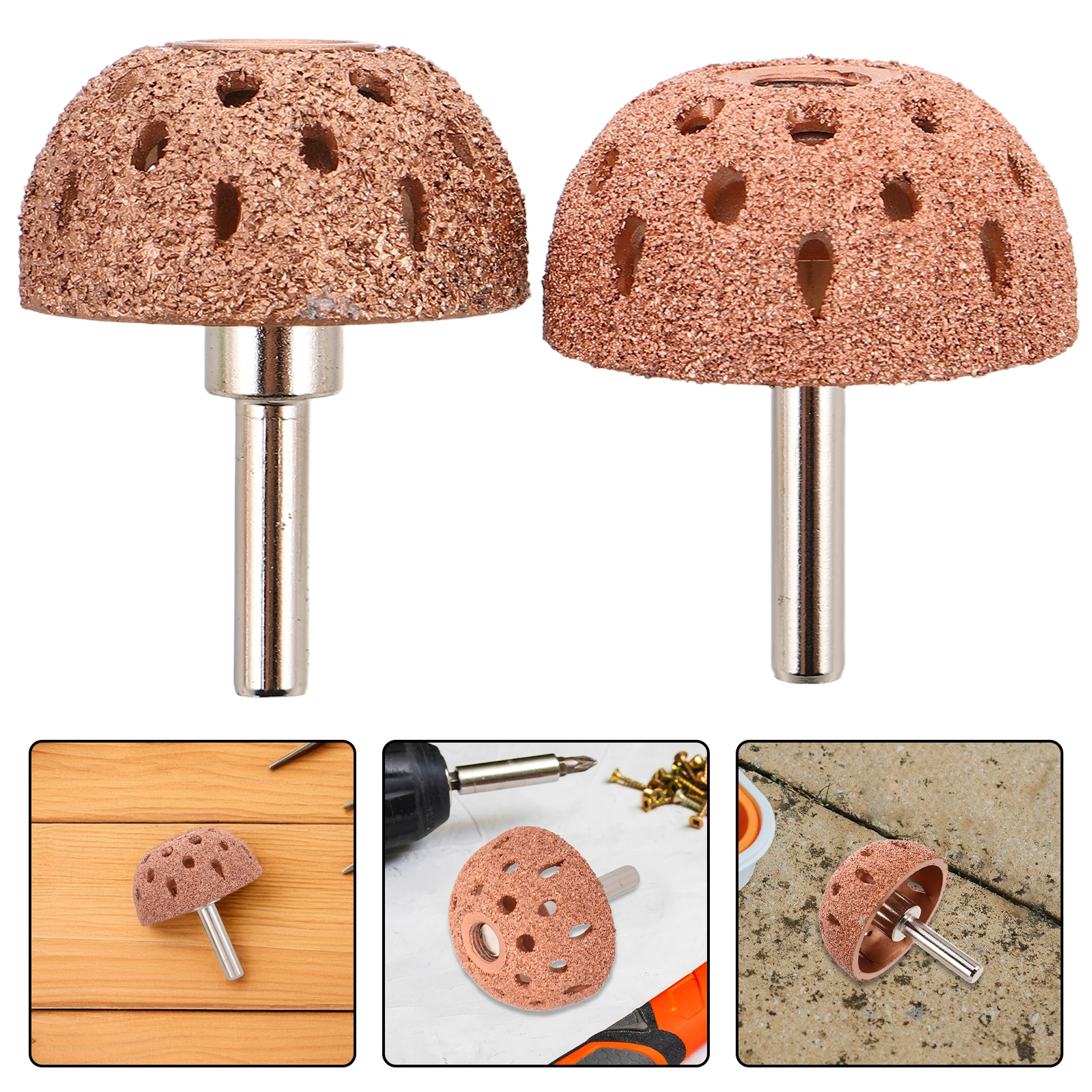 

2Pcs Tungsten Steel Grinding Heads Bowl Shaped Tire Rasp Tool Die Grinder Burr Bit Automotive Tire Repair Pneumatic Air Grinder