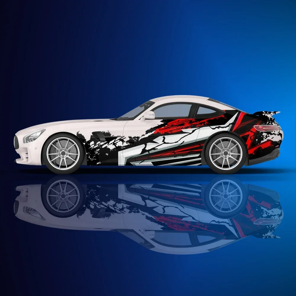 

Геометрические красочные автомобильные виниловые наклейки с всплеском, самоклеящаяся наклейка из ПВХ, подходит для грузовиков, внедорожников, Декор, автоаксессуары, подарок