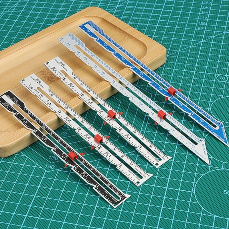 Швейный калибр, линейка для квилтинга ткани, портновская линейка, швейный измерительный инструмент для рукоделия