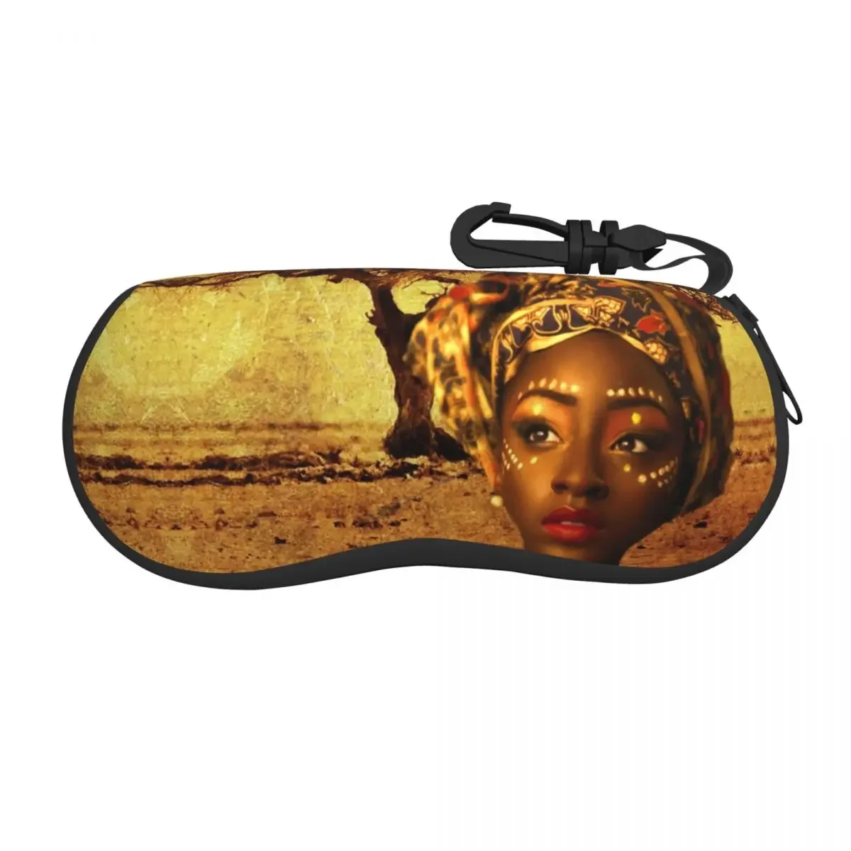 نظارات شمسية الملكة الأفريقية حافظة ناعمة من النيوبرين بسحاب للنساء حافظة نظارة صندوق حماية مخصص للنظارات #1