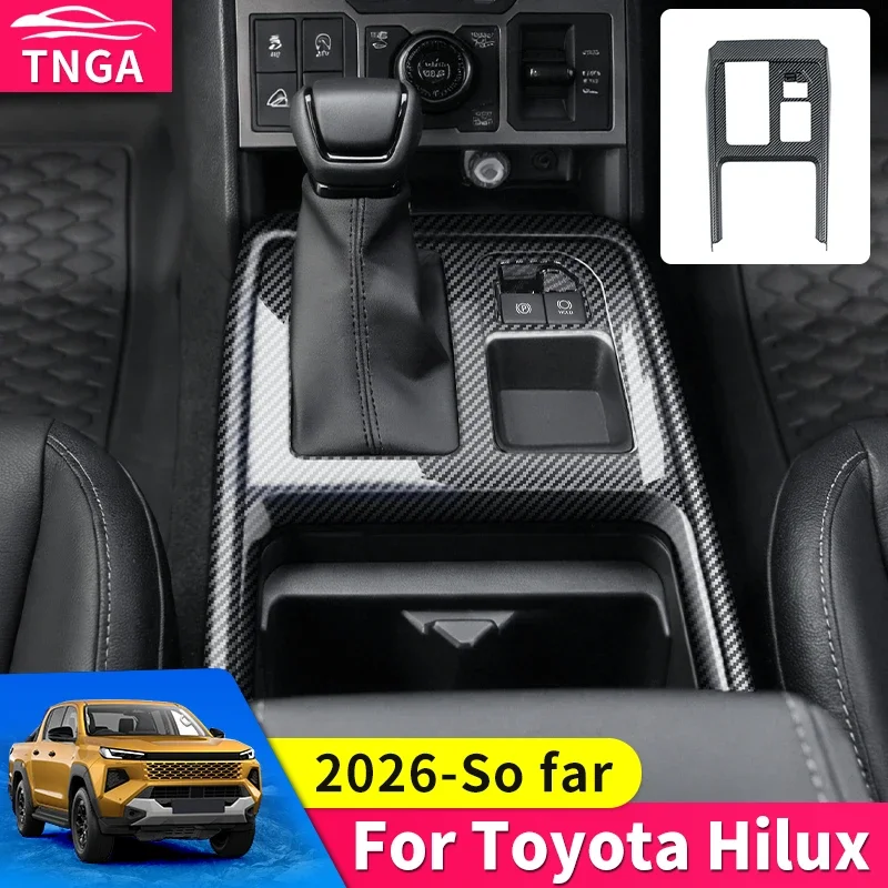 

For 2026 Toyota Hilux HLX SR5 Center Console Panel Cover Non Slip Anti Scratch Protective Decoration Car Interior Accessories