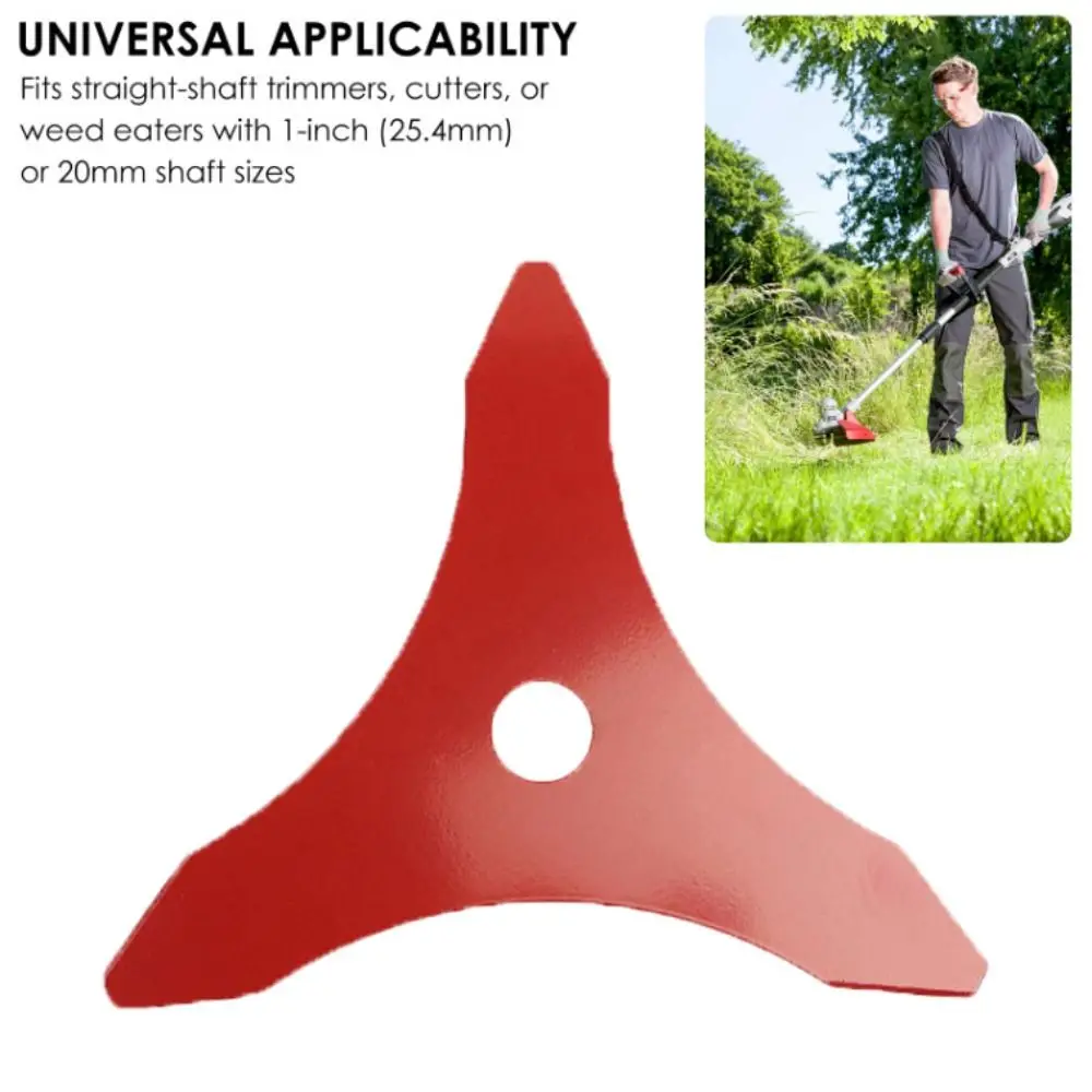 

Accessories 3 Tooth Design Brush Cutter Cutting Plate Straight Shaft Trimmer Cutter Manganese Steel Lawn Mower Cutter Lawn Care