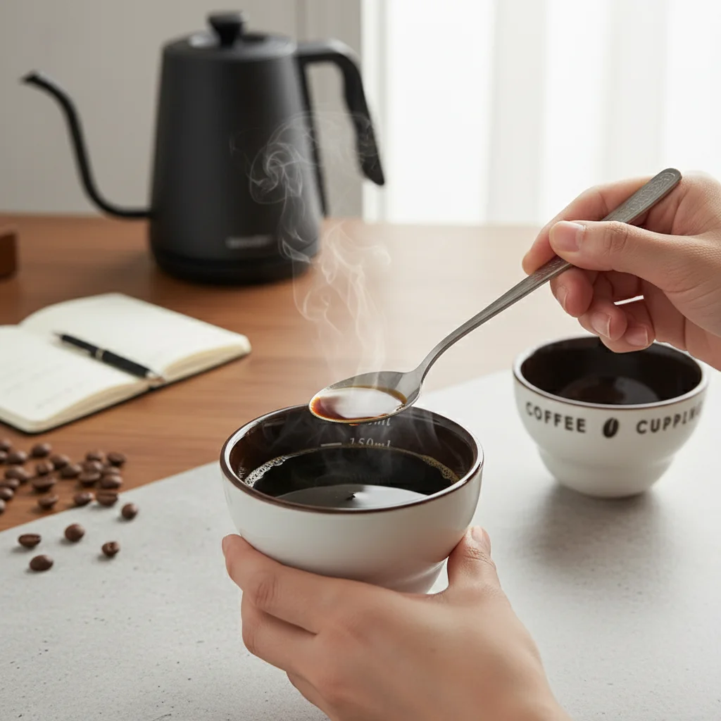 Professional Ceramic Coffee Cupping Bowls Q Shapes For Tasting And Evaluation