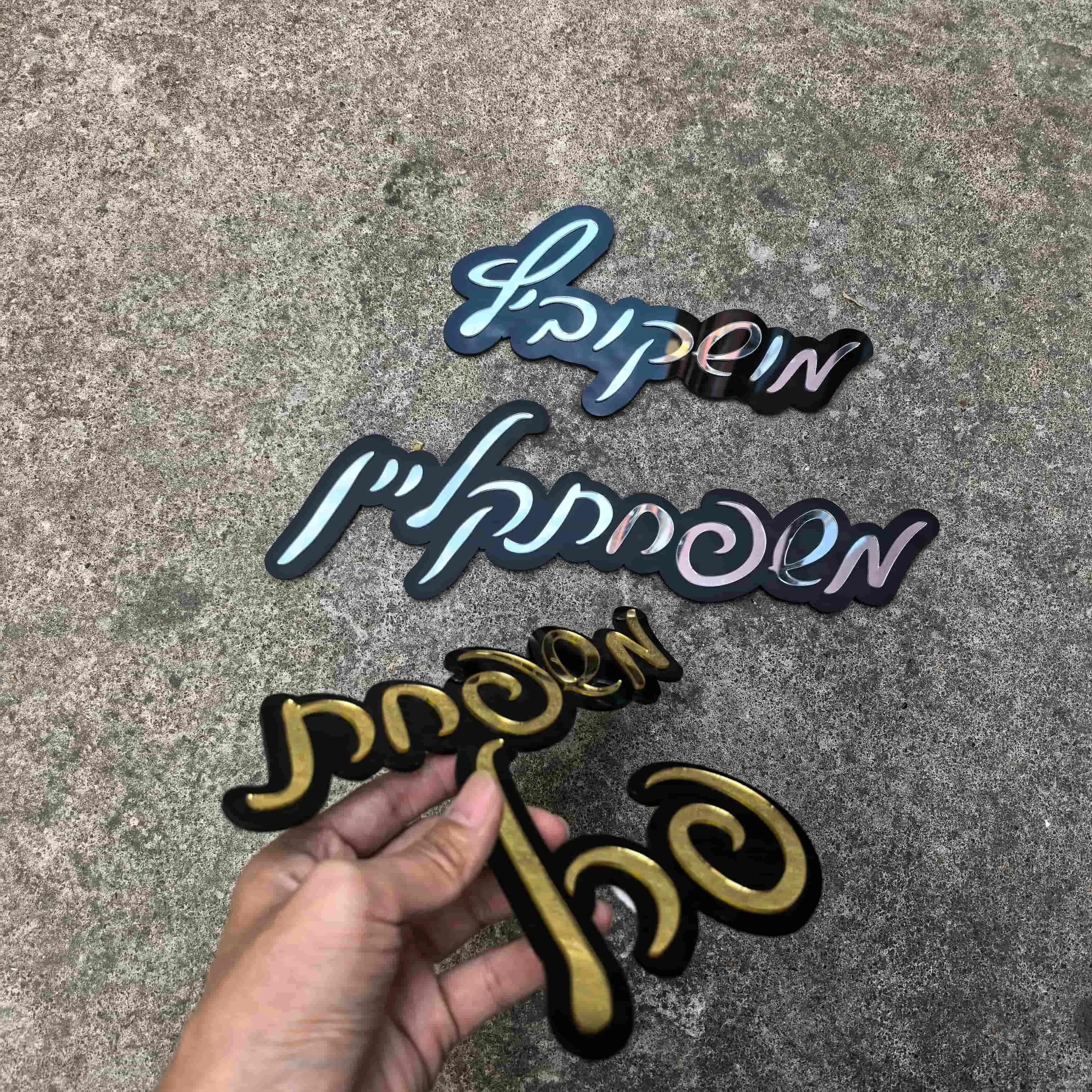 Customized Name Logo Personalized Acrylic Name Sign Nursery Wall Decoration Safe Harmless Name Sign Baby Room Children's Gift