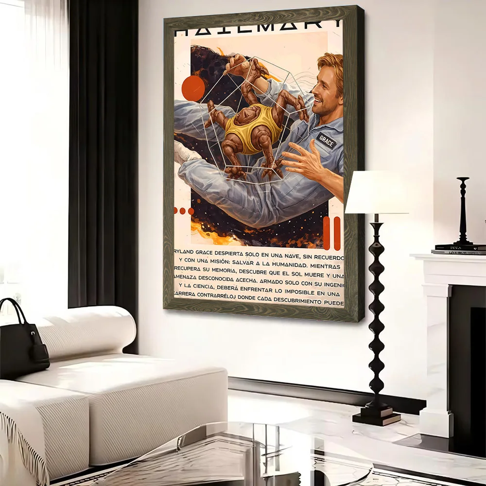 Project Hail Mary Movie Poster Canvas Wall Art Personalized Print Modern Painting Perfect Gift for Wand Deko Home and Decoration - view 4