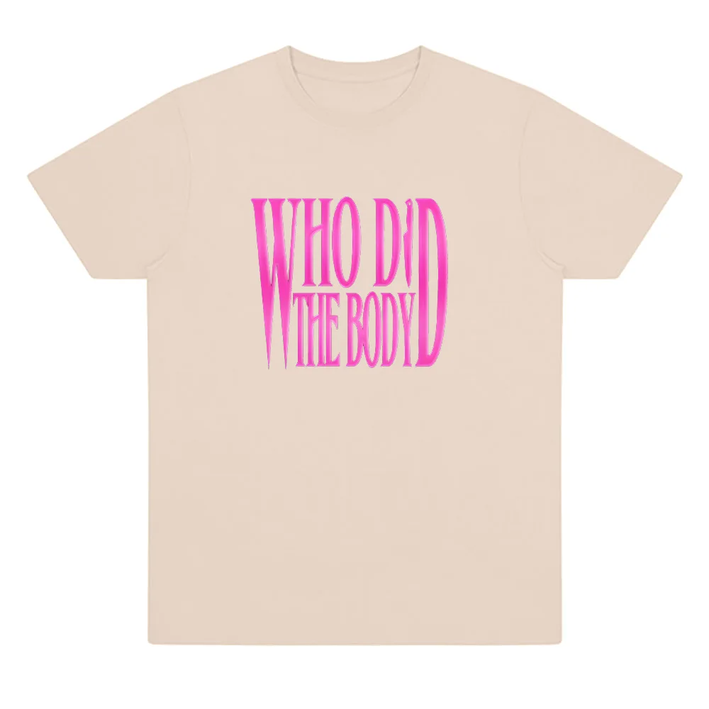 تي شيرت Monaleo Who Did The Body Songs Merch تي شيرت نسائي غير رسمي بأكمام قصيرة تي شيرت قطني عالي الجودة Y2K تي شيرت ملابس الشارع #4