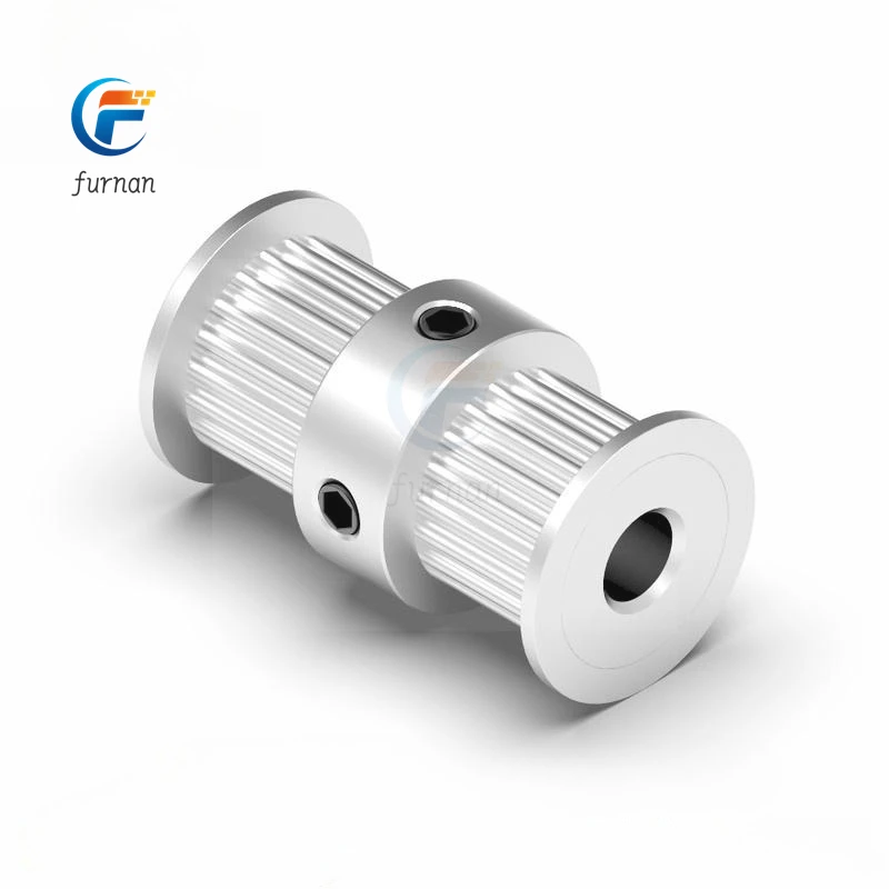 GT2 2GT 20 Teeth Double Head Aluminum Pulley Bore 5mm 6mm 6.35mm 8mm Width 6mm Timing  for 3D Printer