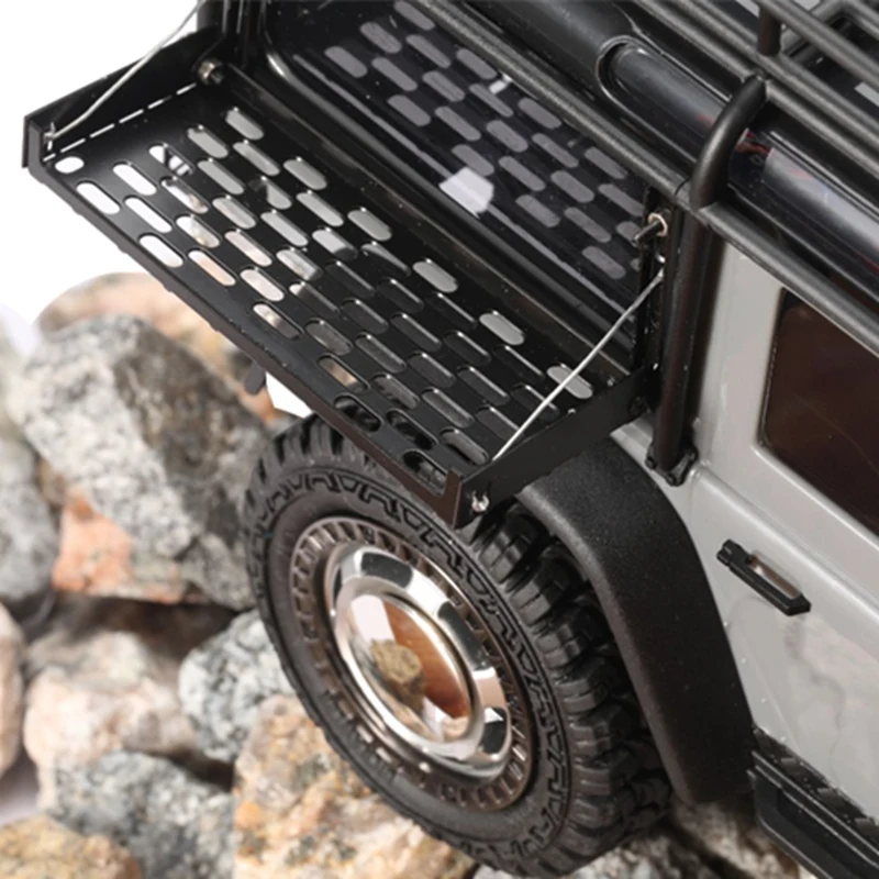 Metal Open Cover Folding Camping Table Decoration For Traxxas TRX4M 1/18 RC Crawler Car Upgrade Parts Accessories