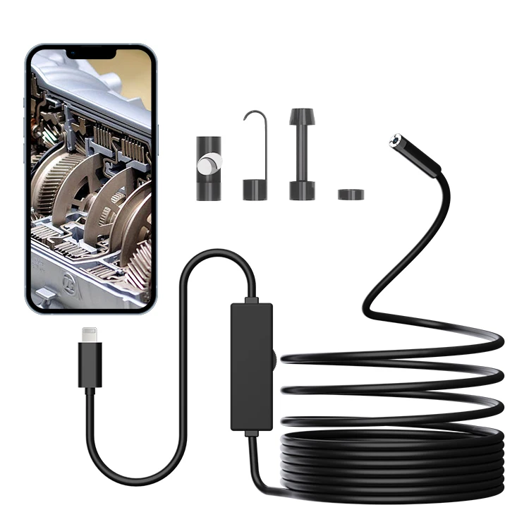 

2MP 1080P 8MM For iPhone ISO OTG Endoscope Camera CMOS Borescope Inspection Otoscope Camera Digital Microscope