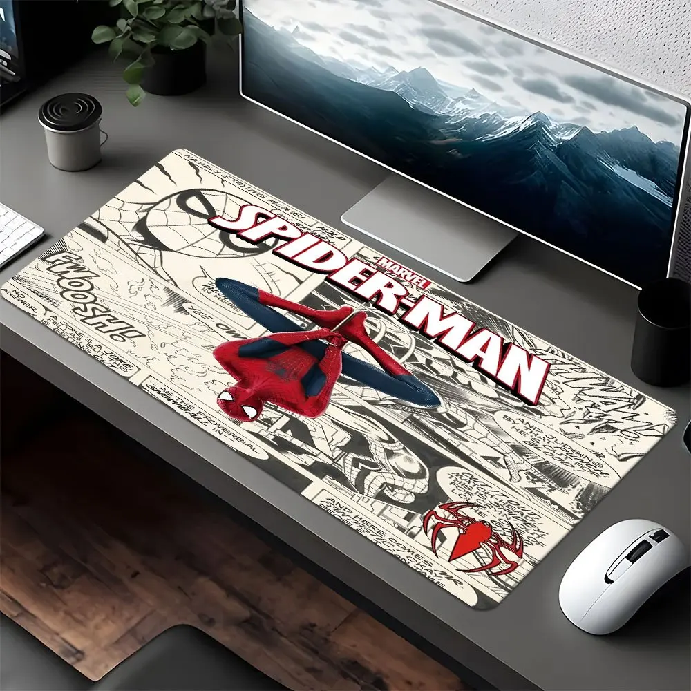 [معتمد] قطعة واحدة من وسادات الماوس Marvel Spider Man متعددة الوظائف كبيرة للألعاب مناسبة للاعبين والاستخدام المكتبي والعطلات