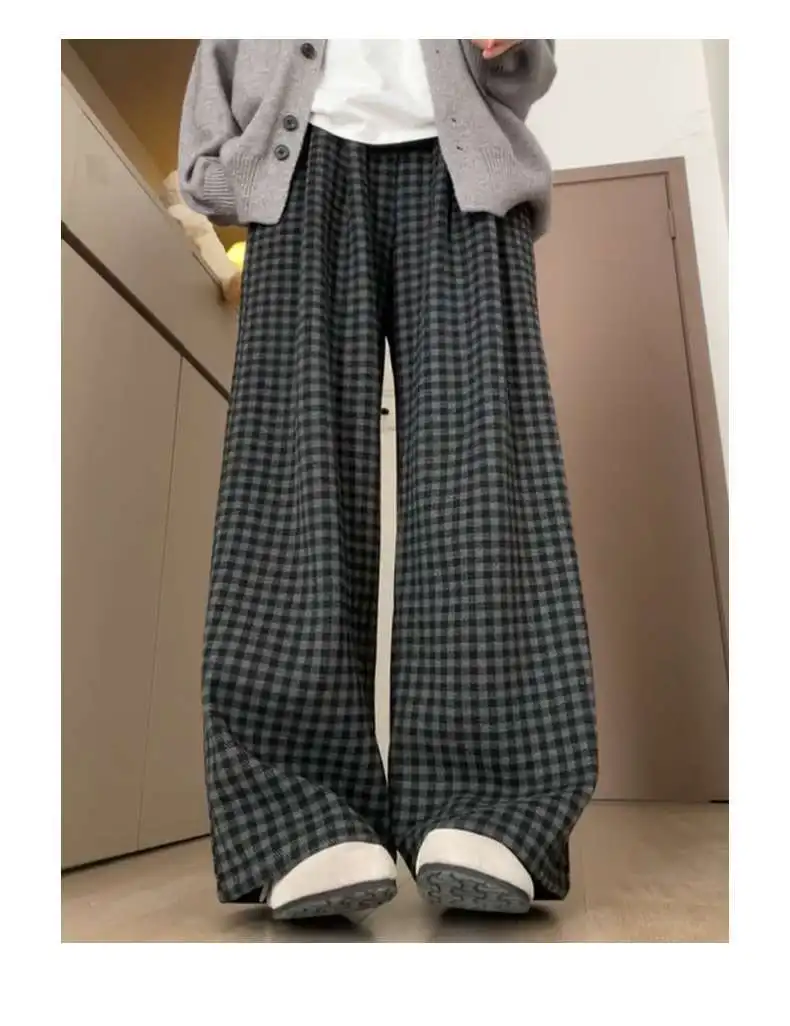 

Широкие брюки для спортзала, женские весенние полиэстеровые складки для колледжа, стильные молодые Kpop, городской чистый тренировочный пояс, шикарная эстетика в стиле ретро