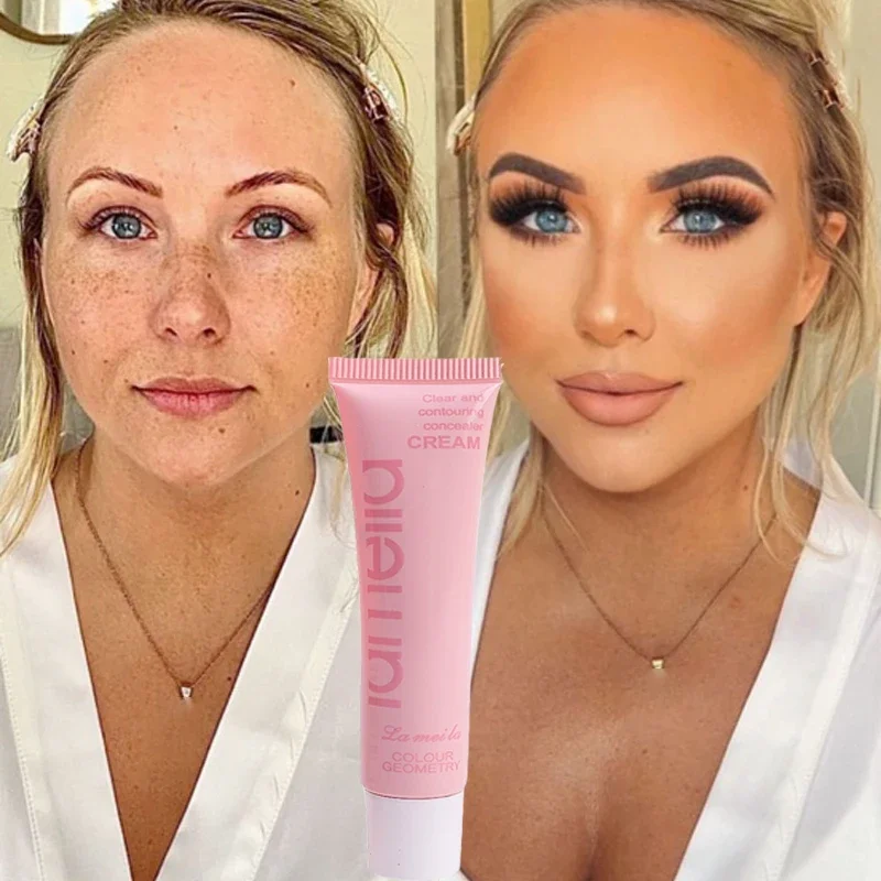 Waterproof BB Cream Liquid Concealer Matte Full Coverage Acne Scars Dark Circles Foundation Whitening Lasting Makeup Cosmetics